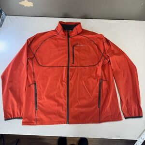 Eddie Bauer Stratify Soft Shell Jacket Mens Extra Large XL Red Lightweight